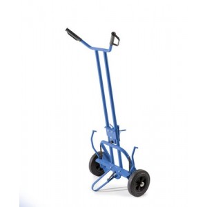 Voziček za transport sodov FTH 1 iz jekla, lakiran, z držalom