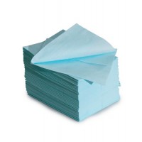 Čistilni robčki, odporni na topila, Z-prepognjeni, 1 dozirna škatla, turkizna