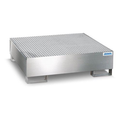 Lovilna posoda pro-line iz nerjavečega jekla za 4 sode, s pocinkano rešetko, 1260x1342x270