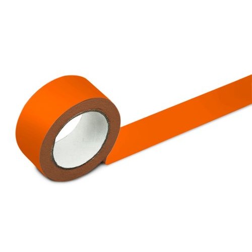 Trak za označevanje tal, širine 75 mm, oranžen, 2 roli