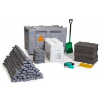 DENSORB  komplet za ukrepanje ob razlitju v transportni škatli, univerzalna izvedba, s kolesi
