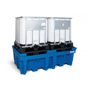Lovilna posoda classic-line za 2 IBC, s PE paleto