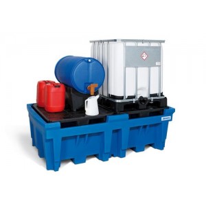 Lovilna posoda classic-line za 2 IBC, s PE paleto