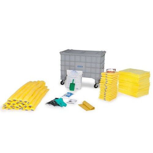 DENSORB set za nujne primere v škatli s pokrovom in kolesi, posebna izvedba