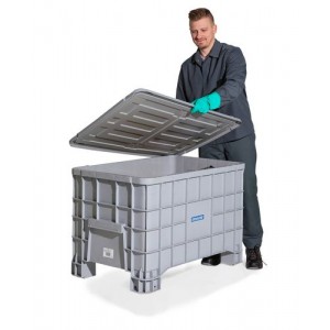 DENSORB komplet za ukrepanje ob razlitju v škatli s pokrovom brez kolesc, univerzalna izvedba