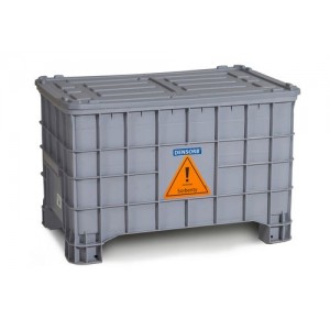 DENSORB komplet za ukrepanje ob razlitju v škatli s pokrovom brez kolesc, univerzalna izvedba