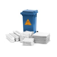 DENSORB komplet veziv za ukrepanje ob razlitju, zabojnik s kolesi B 12, za olja