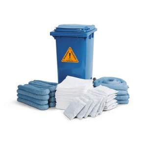 DENSORB komplet veziv za ukrepanje ob razlitju, zabojnik s kolesi B 12, za olja