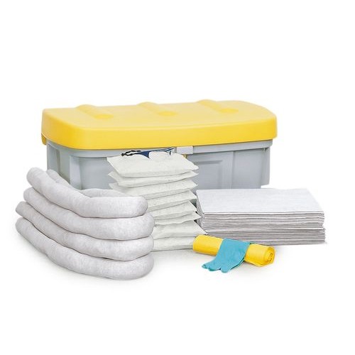 DENSORB komplet veziv za ukrepanje ob razlitju olja, v varnostni škatli SF100