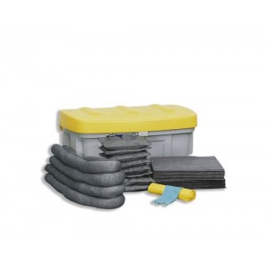 DENSORB komplet veziv za ukrepanje ob razlitju olja, v varnostni škatli SF100