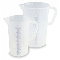 Merilni vrči iz polipropilena (PP), z vtisnjeno lestvico, 3 l, 5 kosov