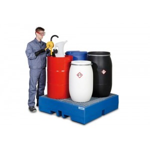 Lovilna posoda classic-line za 4 sode, s pocinkano rešetko, 1300x1300x350