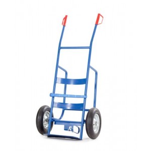 Voziček za sode FKZ Steel, pnevmatike iz polne gume, osnovna plošča in pritrdilni trak, za 60/200 litrske sode