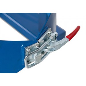 Obračalnik sodov SVK iz jekla, lakiran, za 200-litrske sode, z brezkončno verigo