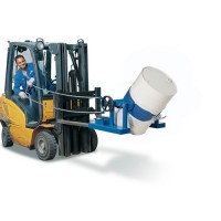 Obračalnik sodov SVK iz jekla, lakiran, za 200-litrske sode, z brezkončno verigo