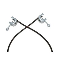 Ozemljitveni kabel z 2 C sponkama in izolacijo, dolžina kabla 2 m