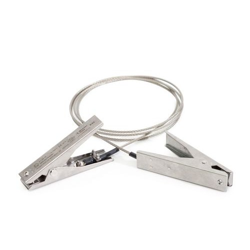 Ozemljitveni kabel z 2 kleščama in ATEX odobritvijo, 2 m dolžine kabla