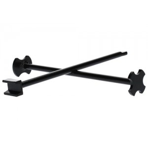 Križni ključ, jeklen, lakiran, za odpiranje najpogostejših zapiral za sode