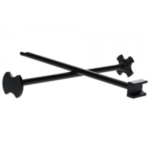 Križni ključ, jeklen, lakiran, za odpiranje najpogostejših zapiral za sode