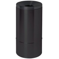 Samougasljivi koš za smeti, 50 l, jeklo, črne barve