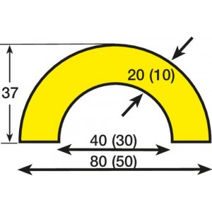 Cevna zaščita, tip R30, magnet, dolžina 1 m