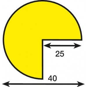 Kotna zaščita, tip A, samolepilna, dolžina 5 m