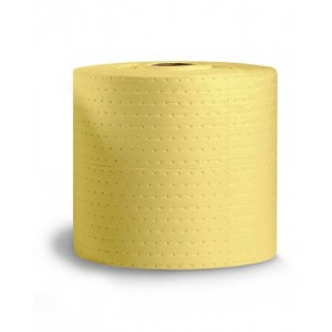 DENSORB vpojne krpe za kemikalije, rola, Economy enojne, težke, 38 cm x 45 m, 2 kosa