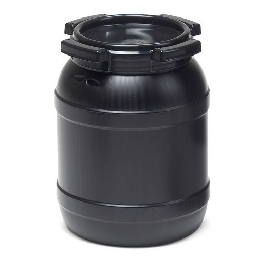 Sod s širokim grlom WH 6, z UV zaščito, 6 l, črn, z UN odobritvijo
