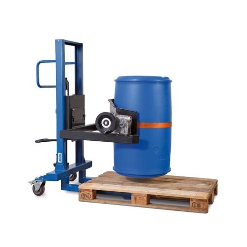 Servo dvigalo sodov, obračanje sodov 360°, sodi 60 do 220 l, ozko podvozje, višina dviga 120-750 mm