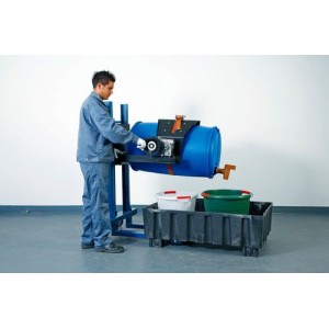 Servo dvigalo sodov, obračanje sodov 360°, sodi 60 do 220 l, ozko podvozje, višina dviga 120-750 mm