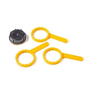 Odpirač za navojno kapico DIN70, obročasti ključ iz plastike DN70