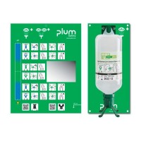 Očesna urgentna postaja za izpiranje oči DUO, 1 x 1000 ml fiziološke raztopine v plastenki