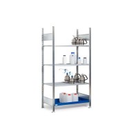 Regal GRG 1040 za nevarne snovi za vnetljive snovi, 3 rešetke, 1060 x 440 x 2000 mm, osnovna enota
