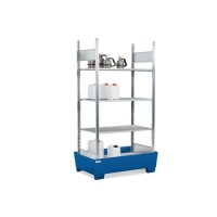Regal RPF 1060 za vnetljive snovi, barvana zbirna posoda, 4 pocinkane police