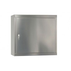 Viseča omarica za kemikalije Inox HSE-1, s policami in podnožjem, 1 vrata