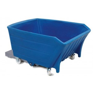 Prekucna posoda iz polietilena (PE), prostornina 750 l, modra