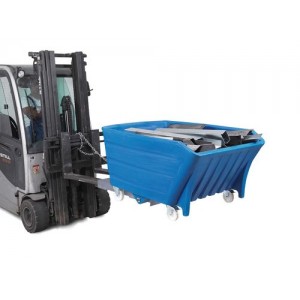 Prekucna posoda iz polietilena (PE), prostornina 750 l, modra