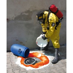 DENSORB vezivo za kemikalije in kisline Multi-Sorb z indikatorjem, inertno, granule v 5 kg vedru