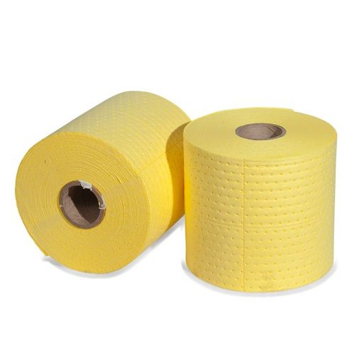 DENSORB vpojne krpe za kemikalije, rola, Economy enojne, lahke, 38 cm x 45 m, 2 kosa
