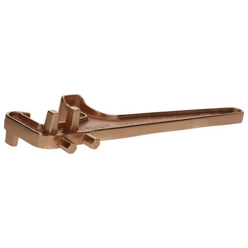 Večnamenski bronasti ključ za čepe in odpirač pokrovov na sodih