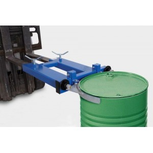 Objemka za sod SK-S, nastavek za viličar iz barvanega jekla, za 1 x 200 l jekleni ali plastični sod