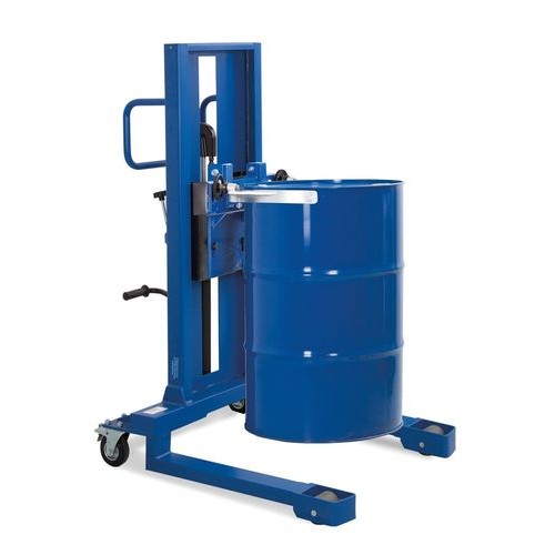Servo dvigalo sodov, objemka sodov, sodi 200 do 220 l, šasija široka, višina dviga 0-520 mm