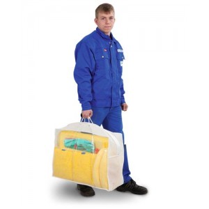 DENSORB komplet veziva za nujne primere  v prozorni torbi, posebna izvedba, 60 l