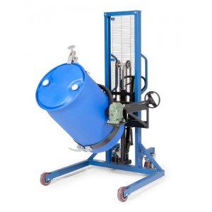 Servo dvigalo sodov, obračanje sodov 180°, sodi 200 do 220 l, široko podvozje, višina dviga 0-1270 mm