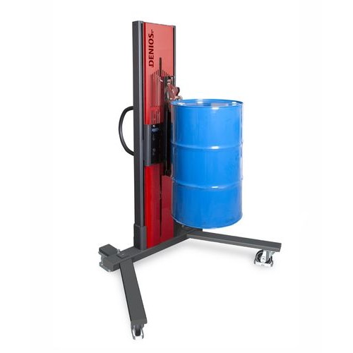 Dvigalo sodov Secu Ex, prijemalo sodov, jekleni sodi 60 do 200 l, podvozje v obliki črke V, višina dviga 0-1405 mm, ATEX