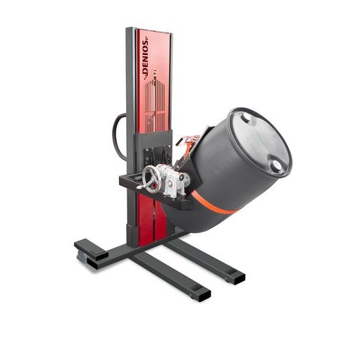 Secu Ex dvigalo sodov, obračanje sodov 360°, sodi 60 do 220 l, ozko podvozje, višina dviga 120-1430 mm, ATEX