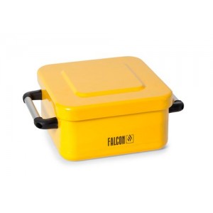 Čistilnik majhnih delov FALCON iz jekla, lakiran, s košaro za dele, 8 l