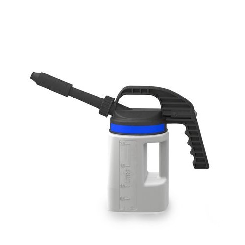 FALCON točilni vrč LubriFlex iz polietilena (HDPE), z zamenljivo šobo, 2 litra