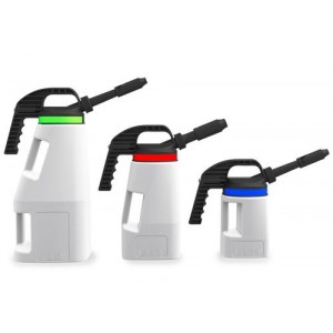 FALCON točilni vrč LubriFlex iz polietilena (HDPE), z zamenljivo šobo, 2 litra