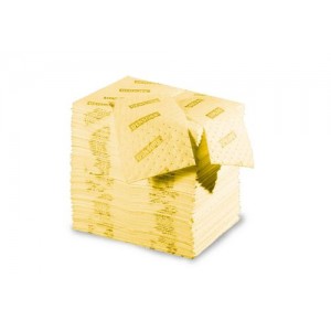 DENSORB vpojne krpe za kemikalije, Economy dvojne, lahke, 2-slojne, 40 x 50 cm, 200 kosov